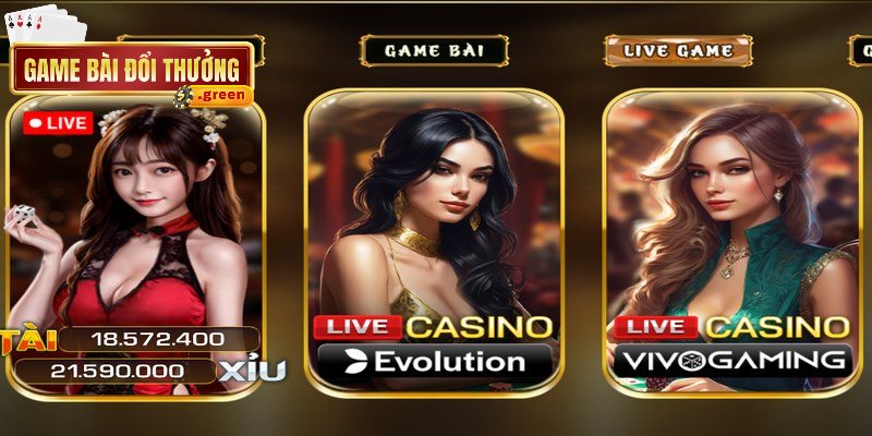 Live game tại Iwin cung cấp nhiều trò chơi casino đẳng cấp